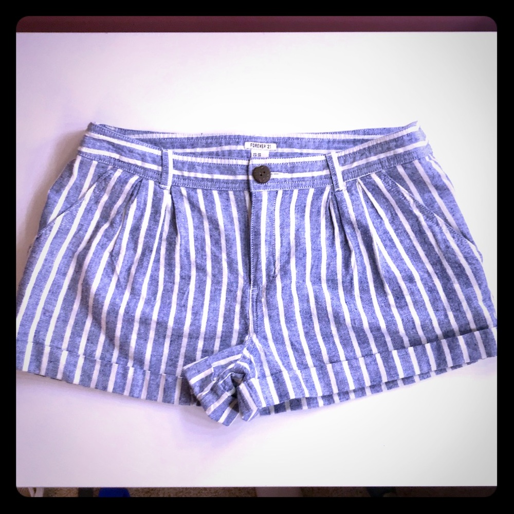 Forever 21 Pinstriped Shorts